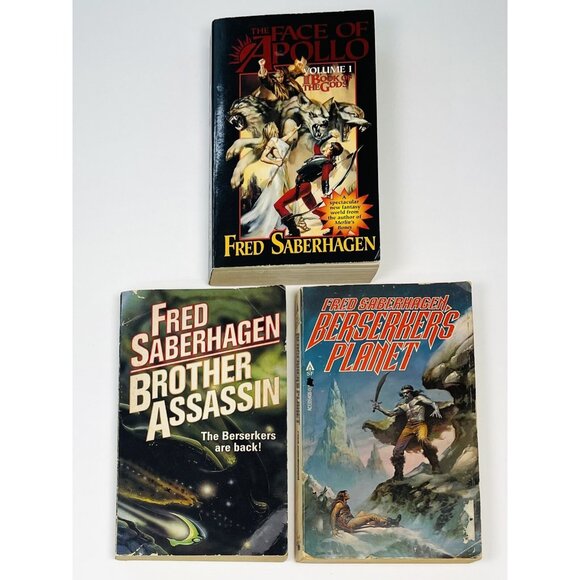 VTG Lot 3 Fred Saberhagen Paperback BOOKS Sci-Fi Fantasy 60s 70s 90s Berserkers - Picture 1 of 4